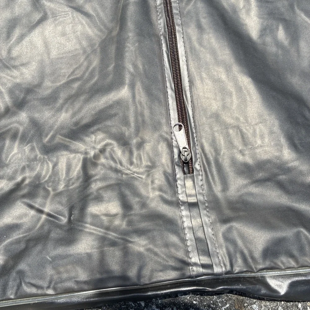 Alexander McQueen Grey Plastic Bag Travel Full Length Formal Suit Dust Cover 68